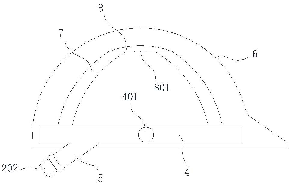 Safety helmet side hoop assembly device