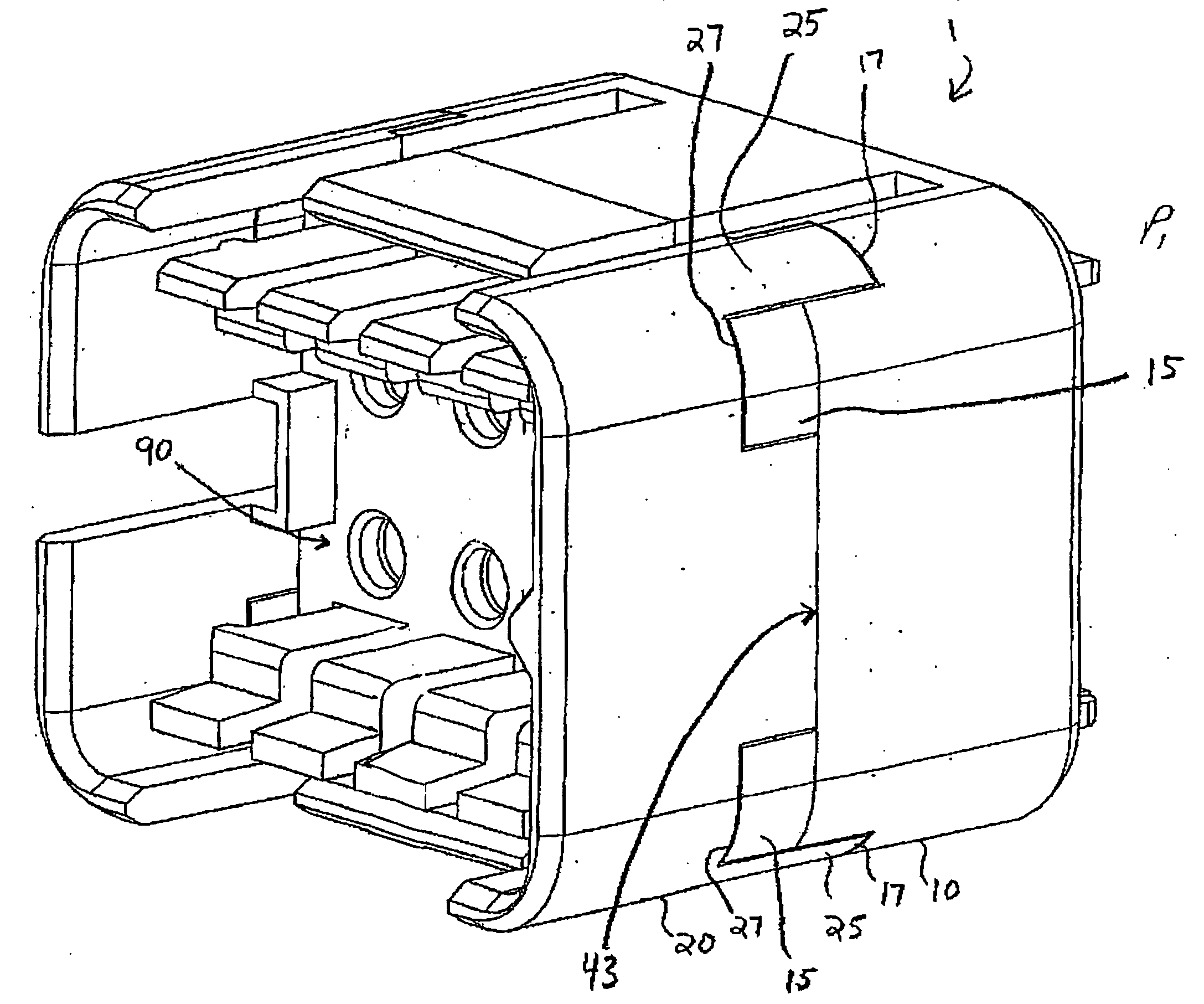 Terminal position assurance with forward interlocking face keying