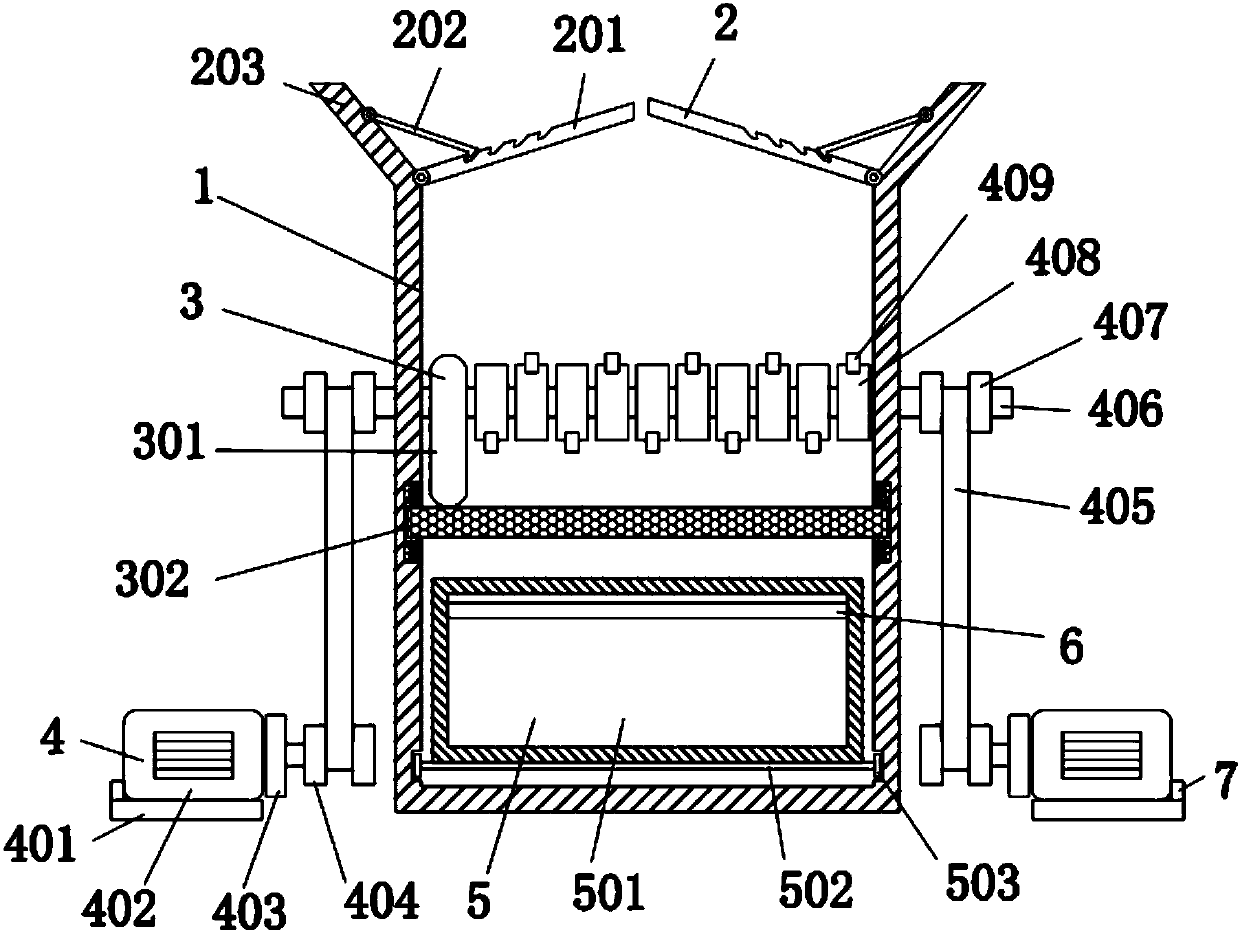 Household domestic waste treatment robot