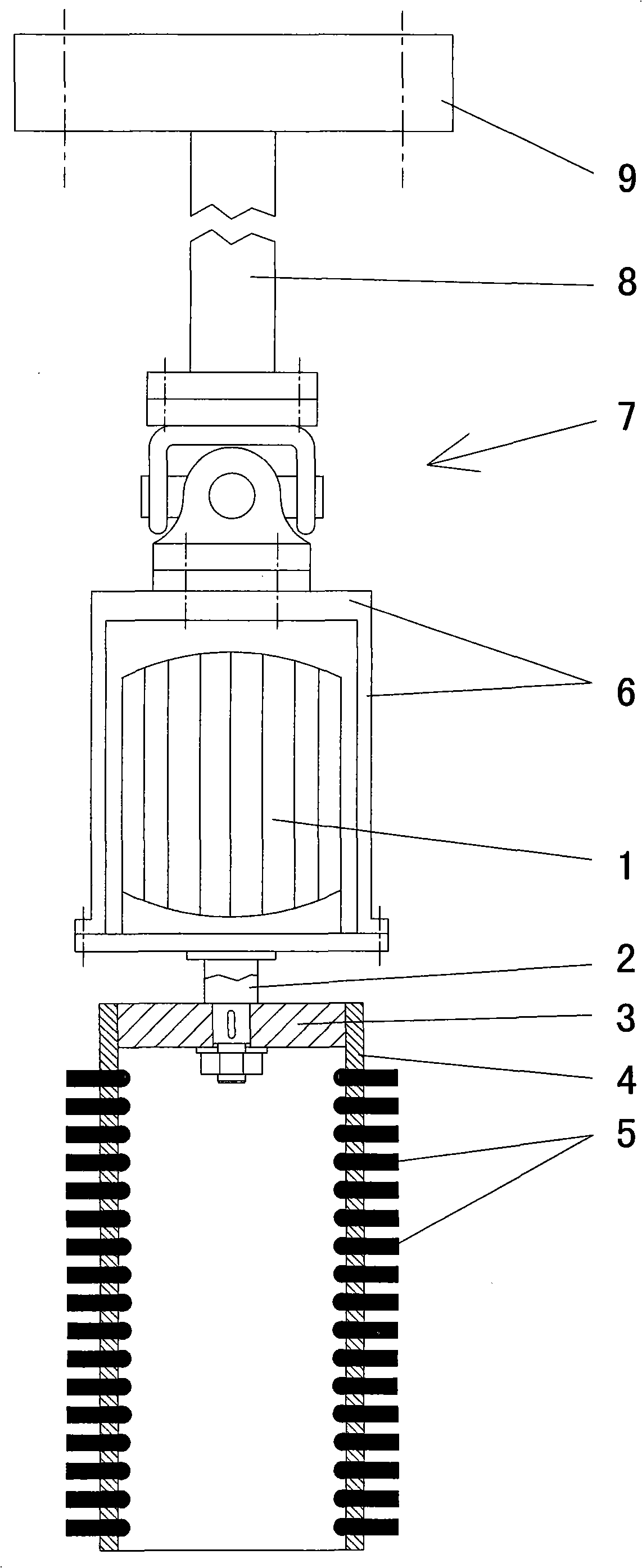 Artificial feeding method for black cattle