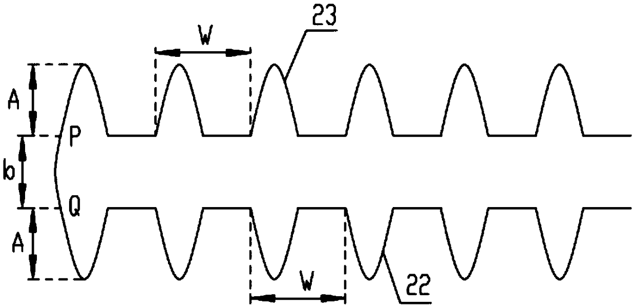 A double row time grating linear displacement sensor