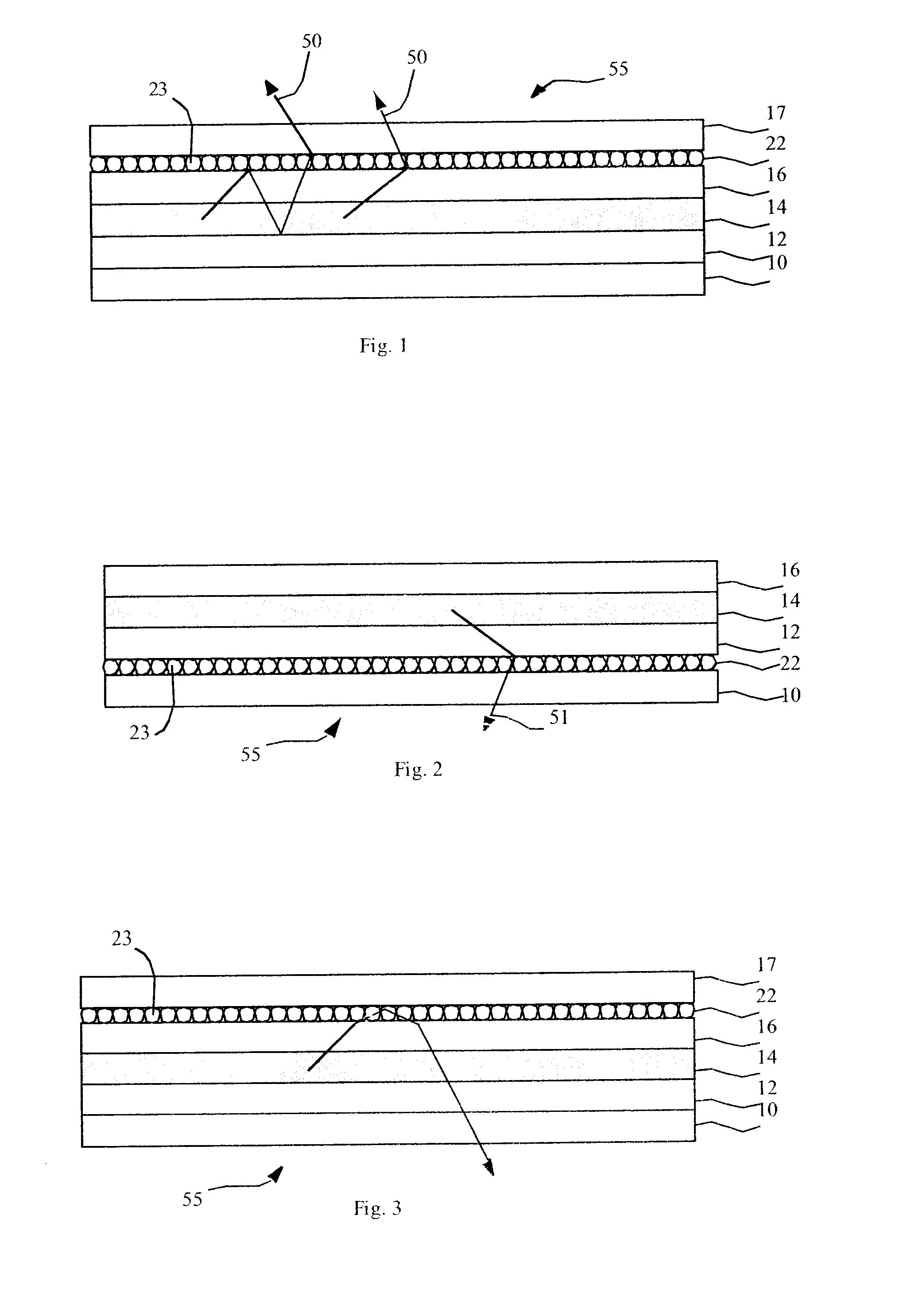 LED device having improved light output