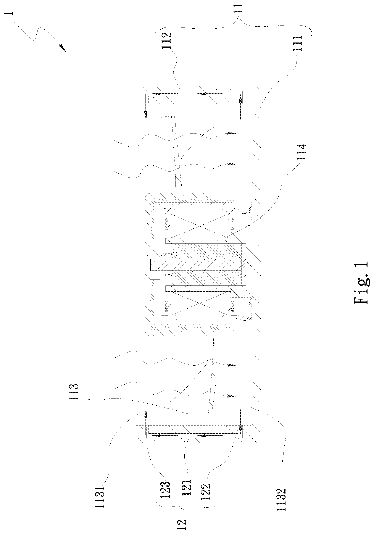 Fan noise-lowering structure