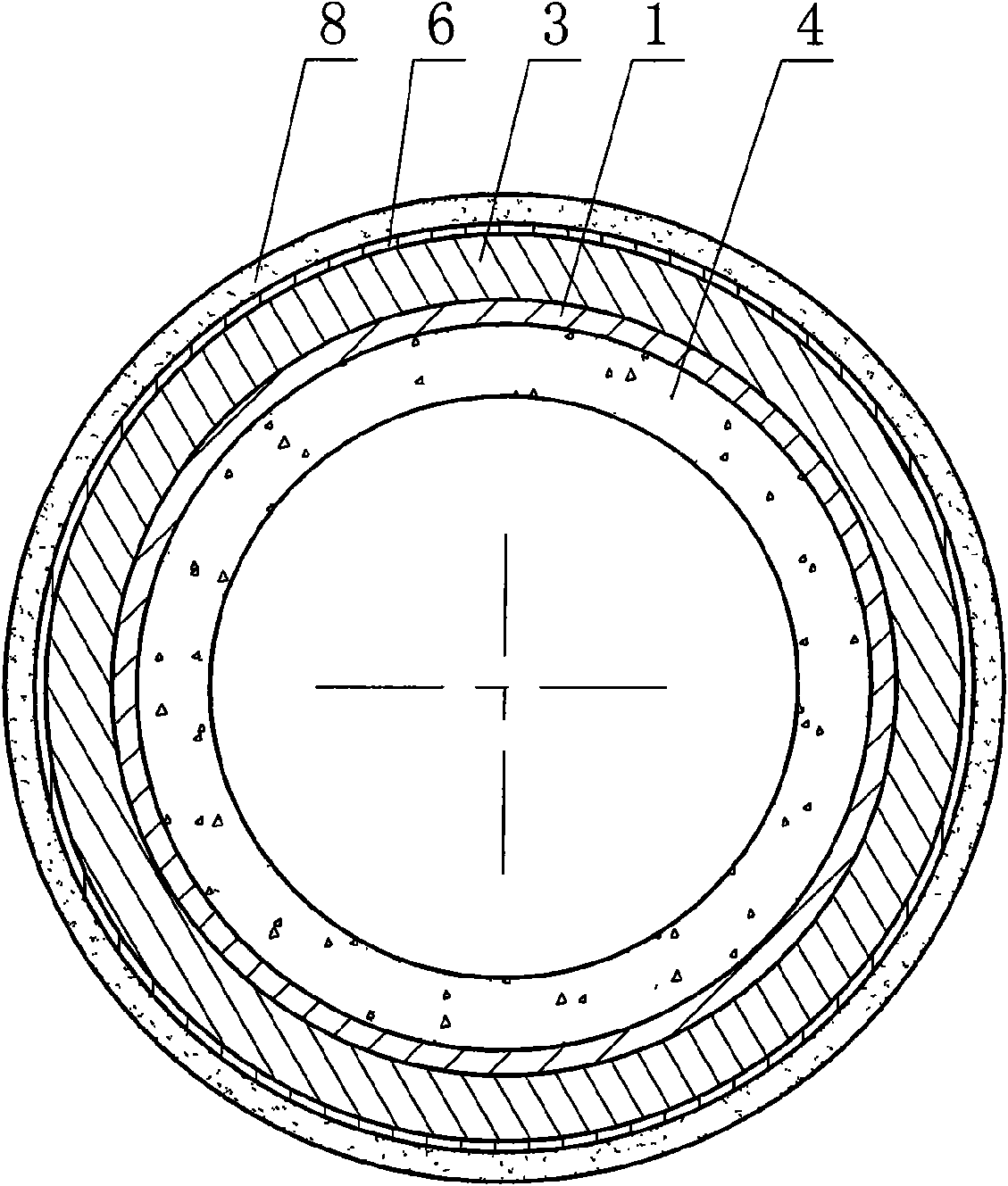 Prestressed steel cylinder reinforced concrete pipe with steel socket and spigot