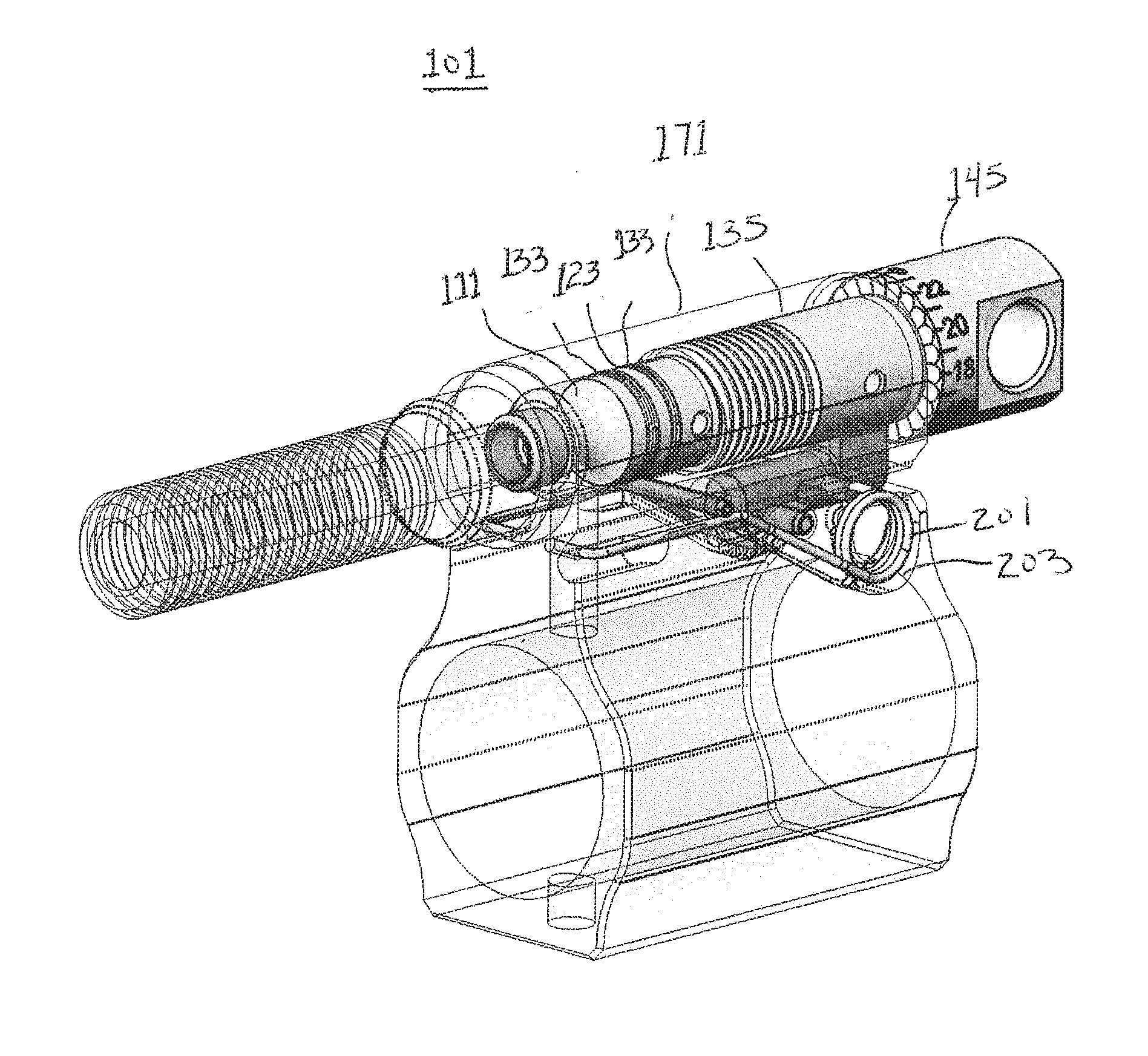 Adjustable gas block