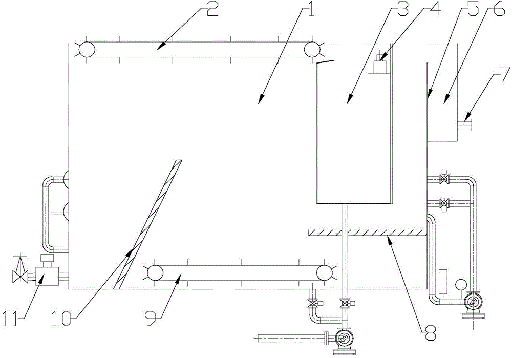 Efficient dissolved air flotation machine