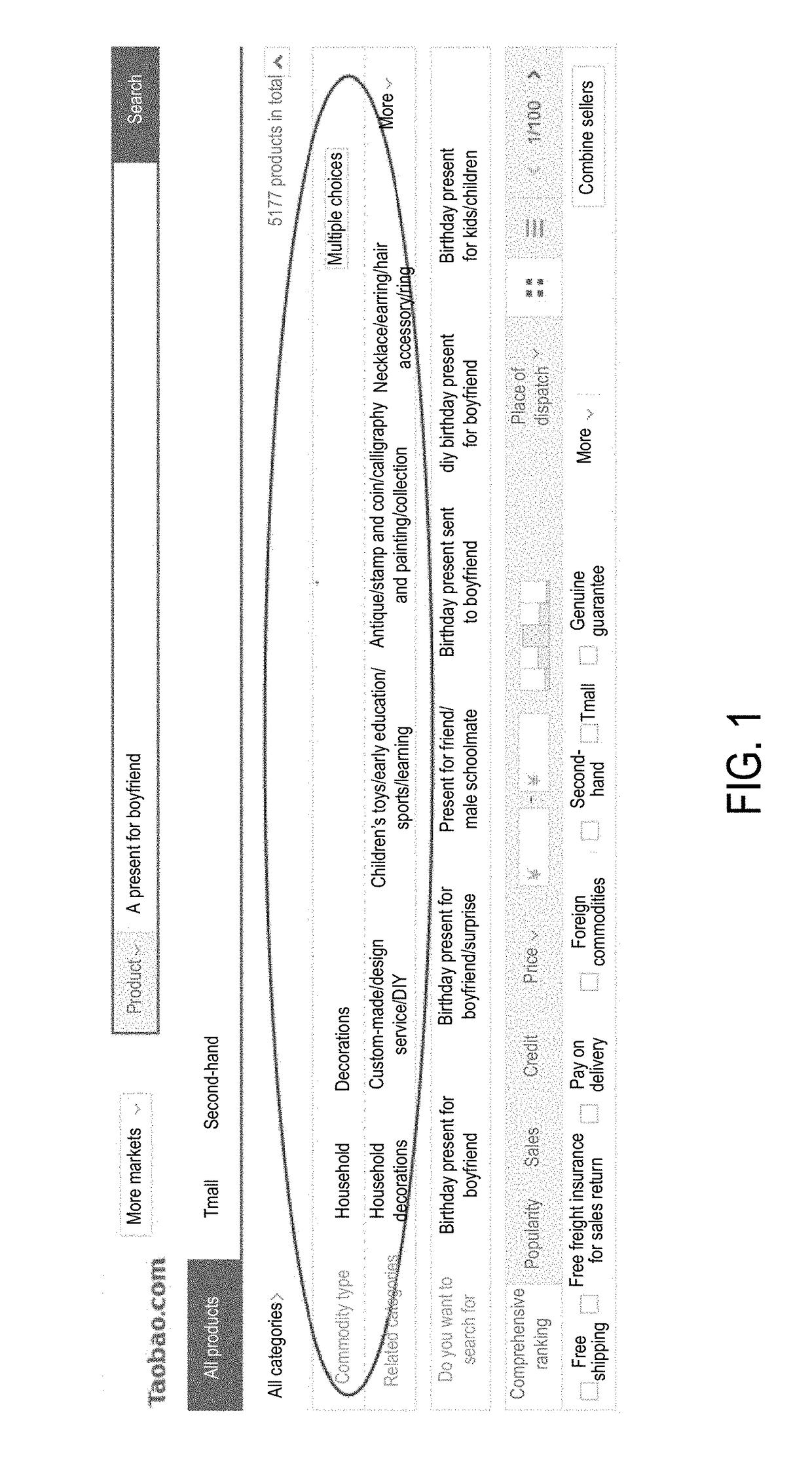 Method and apparatus for processing search data