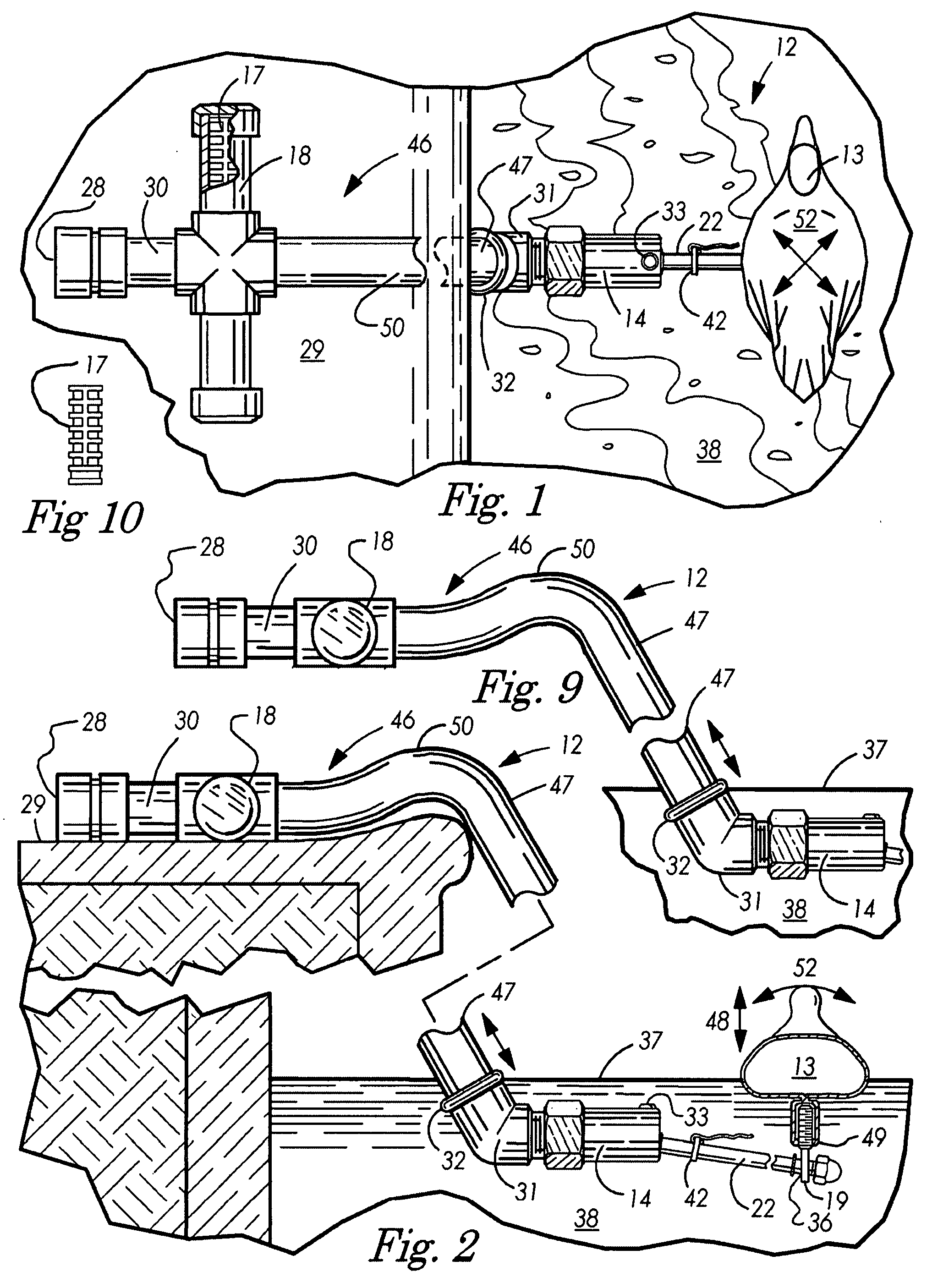 Fluid level control toggle valve device and method