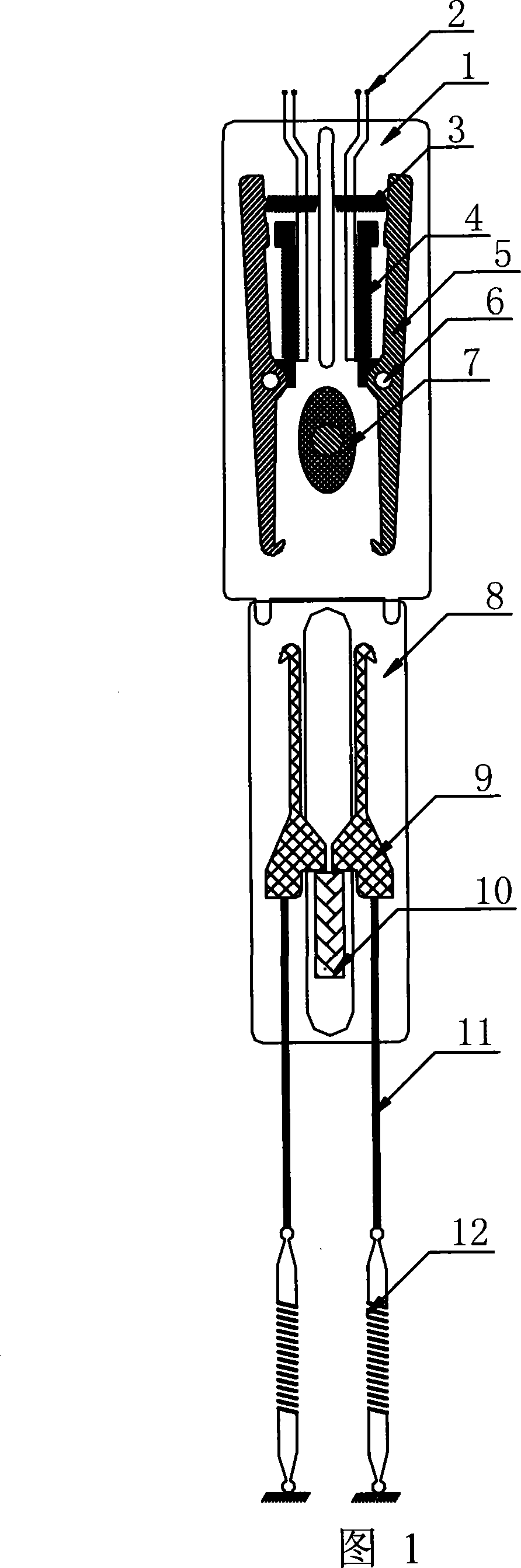 Swing cam resetting separable jacquard needle selecting device