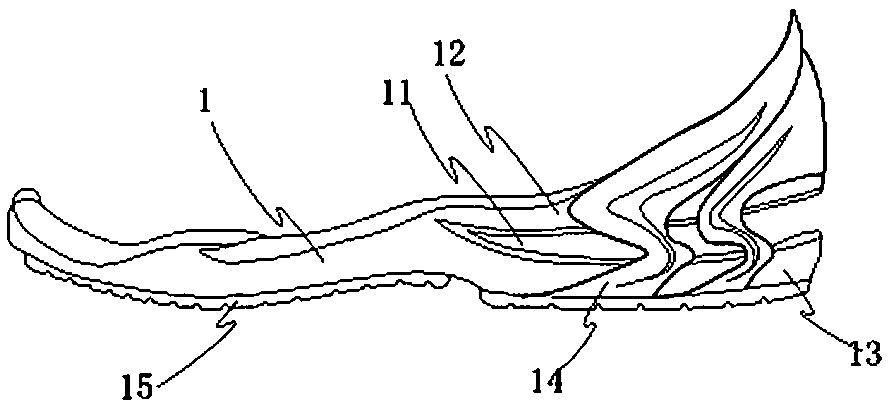 A bionic kangaroo running shoe sole