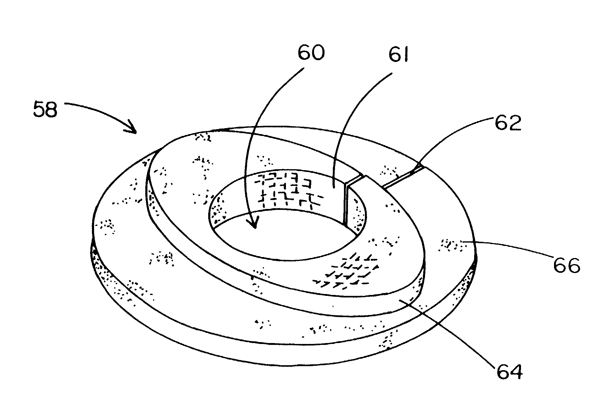 Pad for use with continent ostomy port