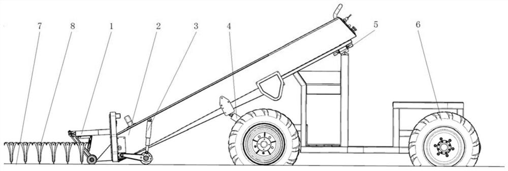 A header profiling device, its control system and method, and a harvester