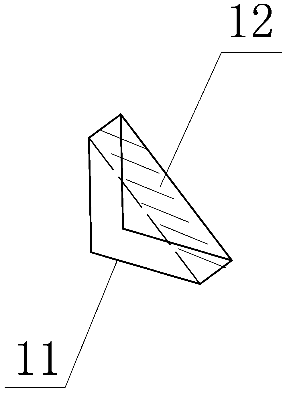 Detection device for annular multi-surface prism