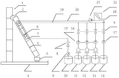 Device and method for leakage volume detection simulating oil well pump work environment