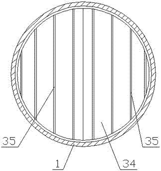 Device for treating refined cotton bleaching tail gas