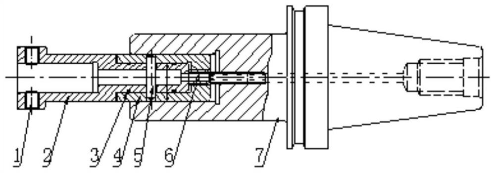 Floating cutter handle for reaming and using method of floating cutter handle