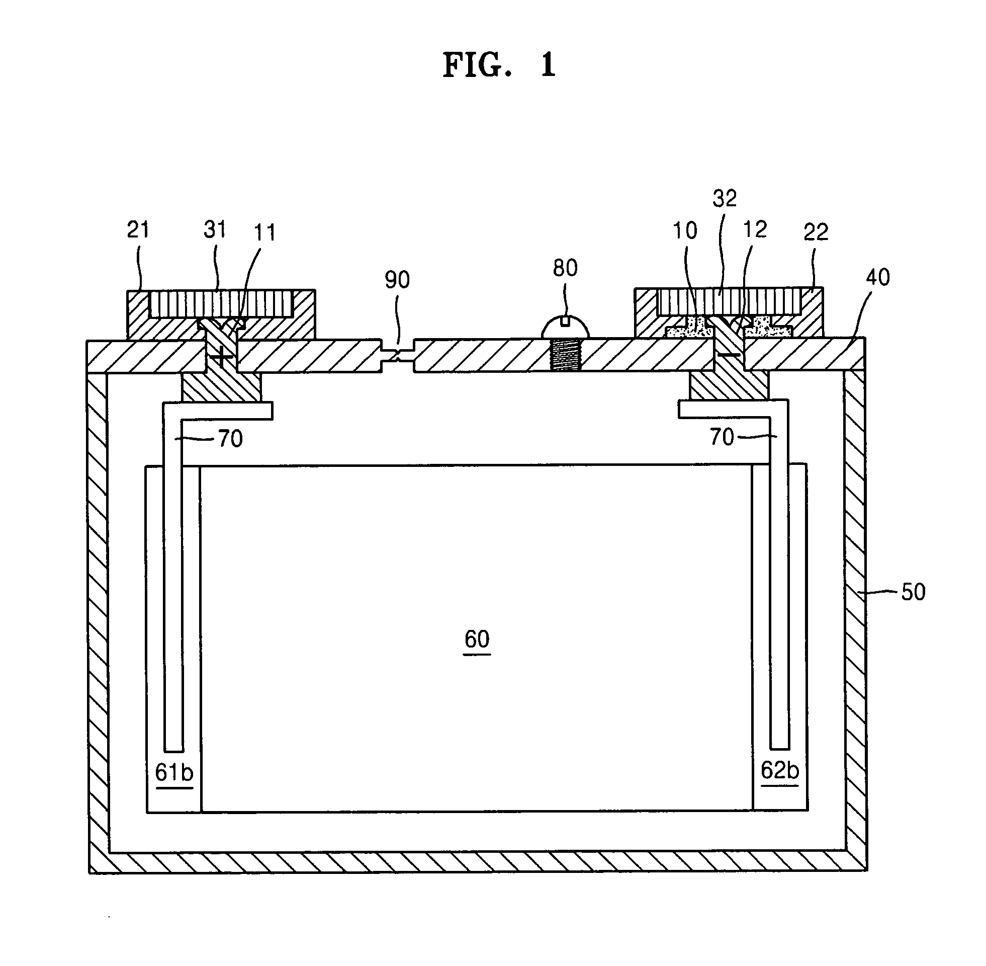 Terminal unit for secondary battery and method of manufacturing the same