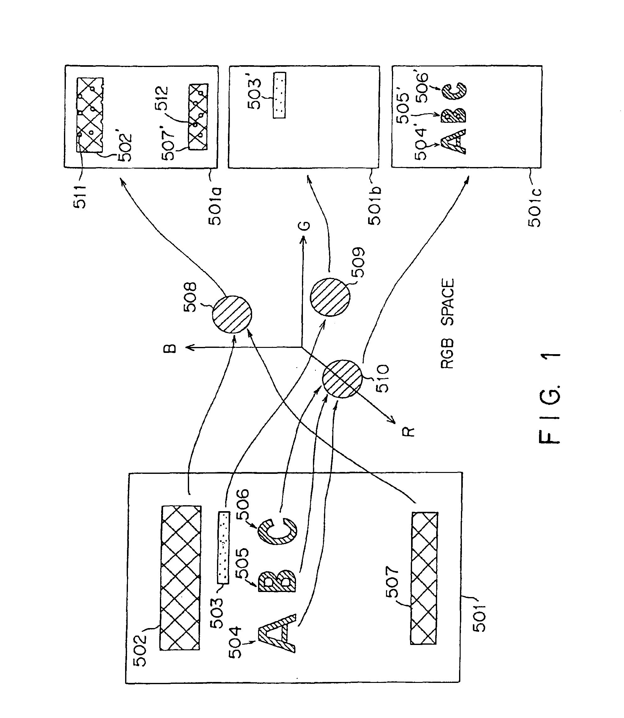 Color image processing apparatus and pattern extracting apparatus