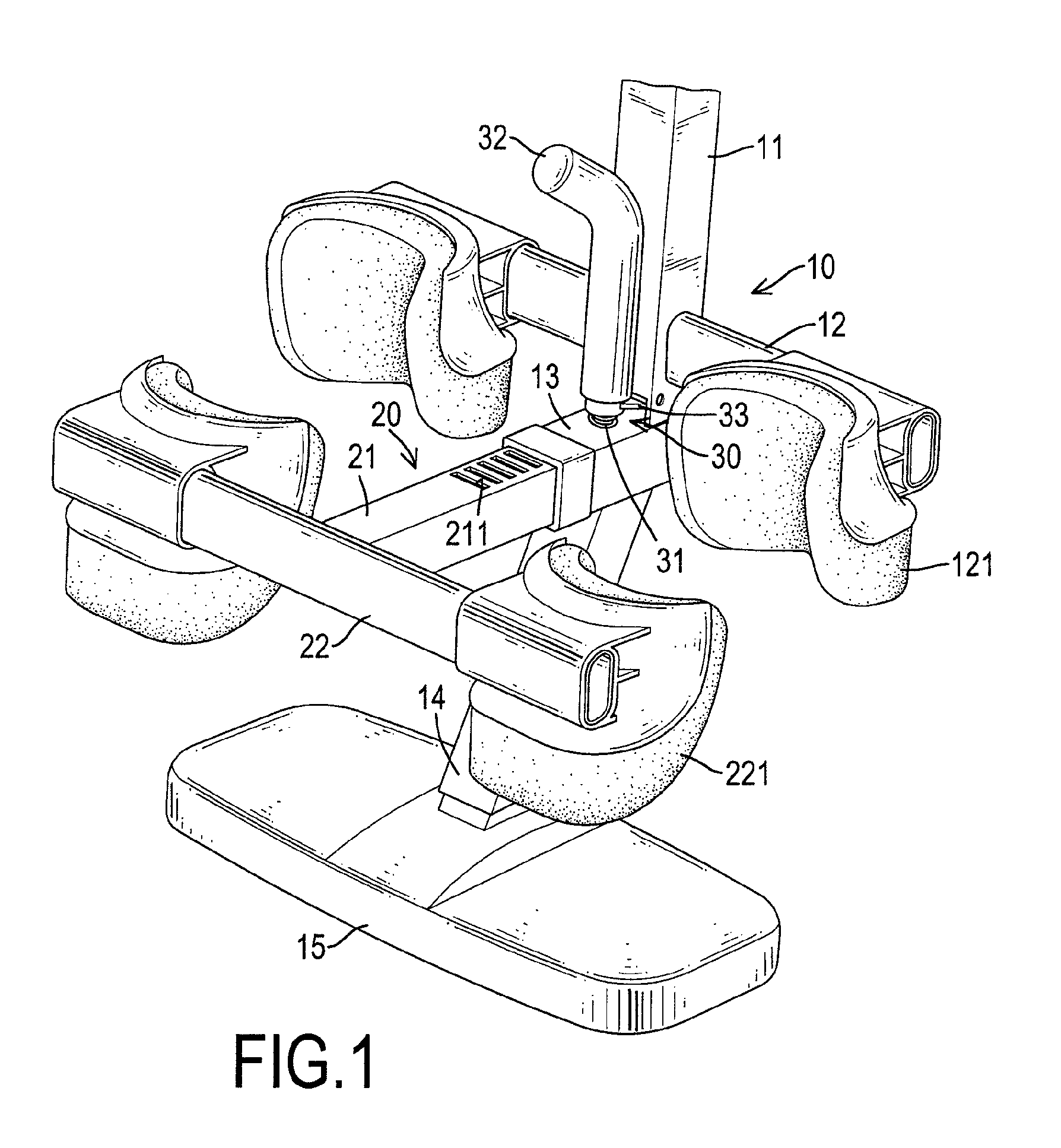 Ankle clamp assembly for an inversion table