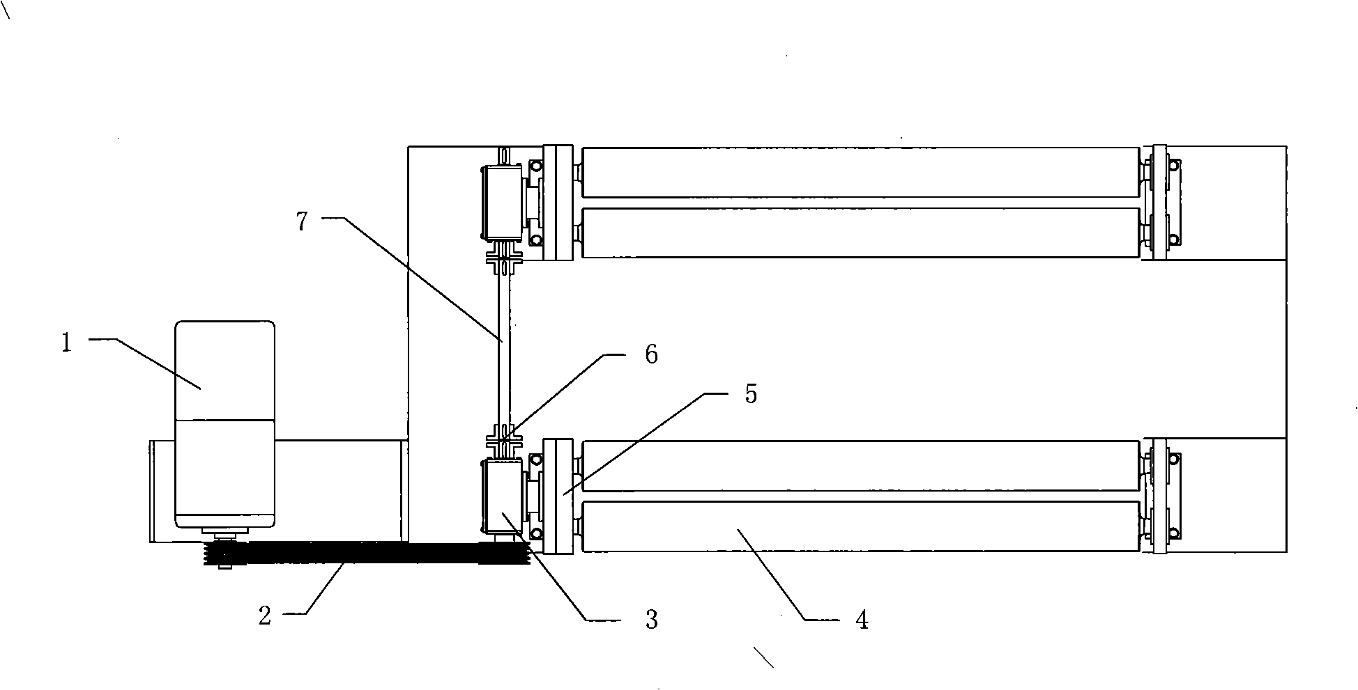 Low roller driving type sander