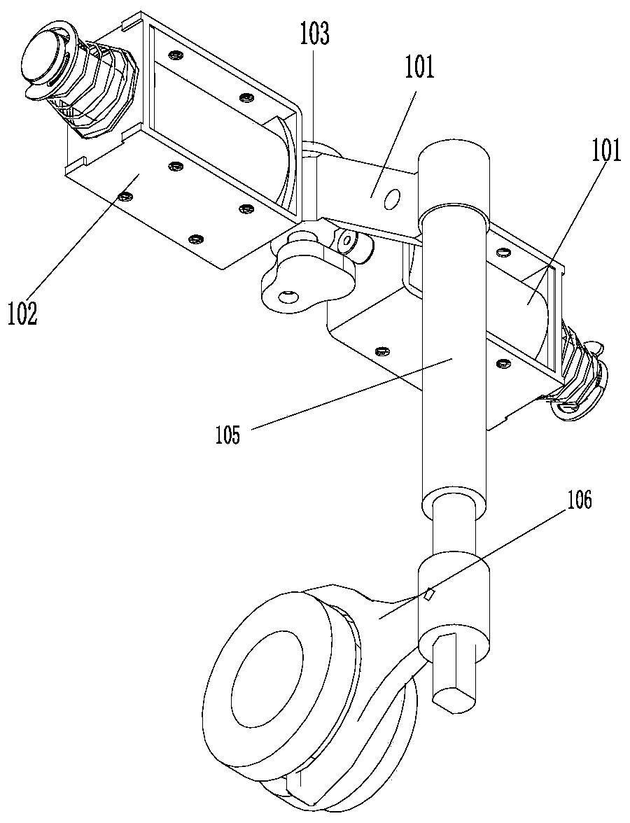 Double overrunning clutch mechanical shaft end output self-adaptive automatic speed change main shaft assembly