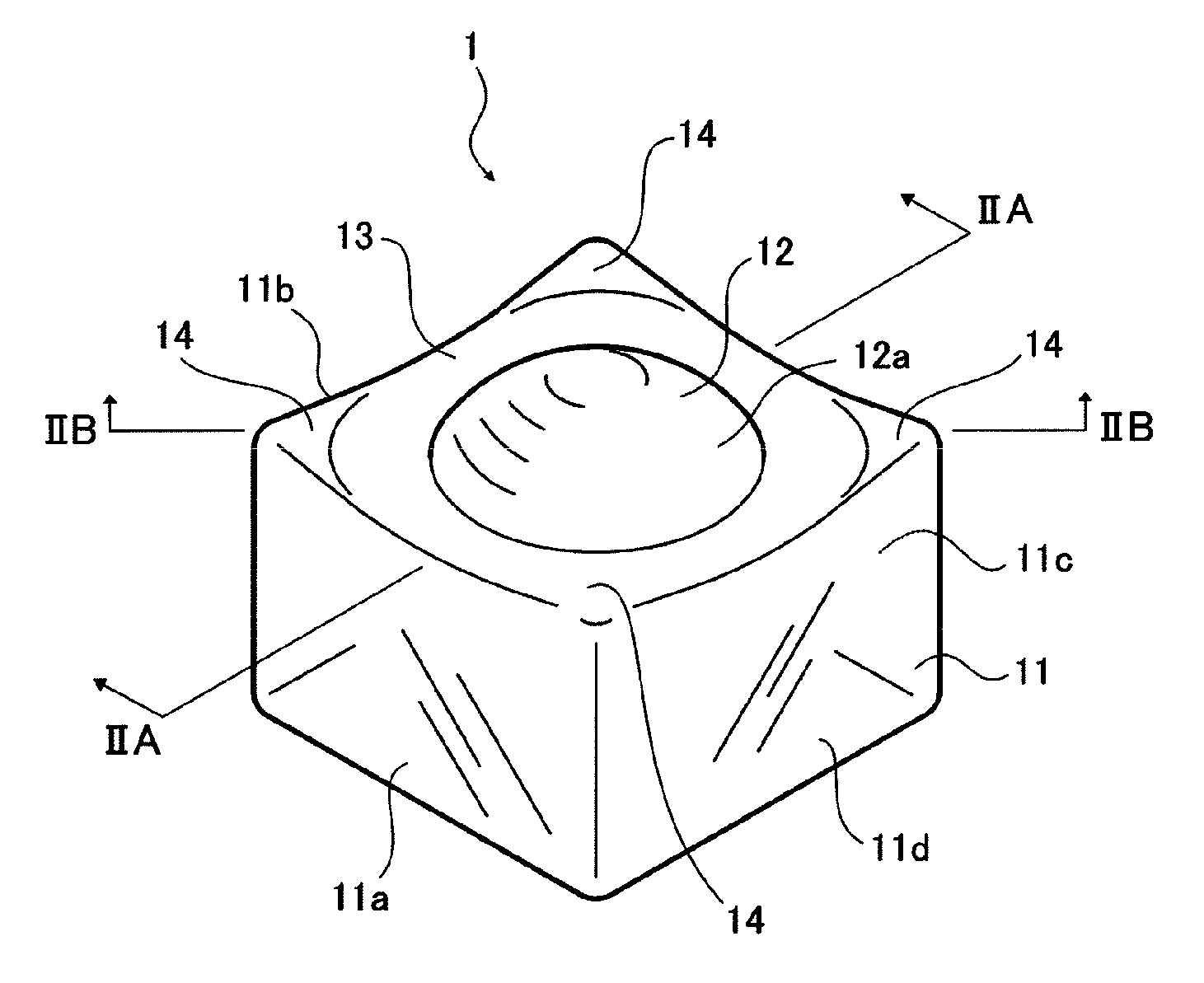 Production method of optical element, optical element forming mold and optical element