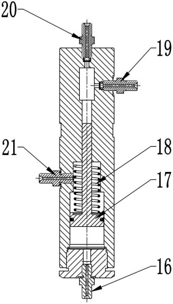 Hydraulic amplifying type ultrahigh-pressure fuel supply device