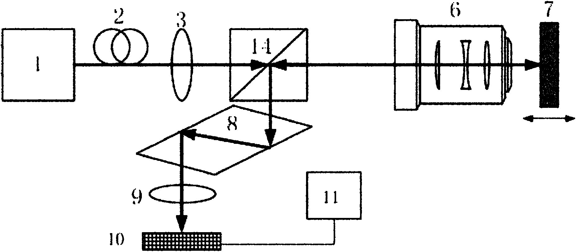 Nanometer-resolution total-reflection differential micrometric displacement measurement method and device