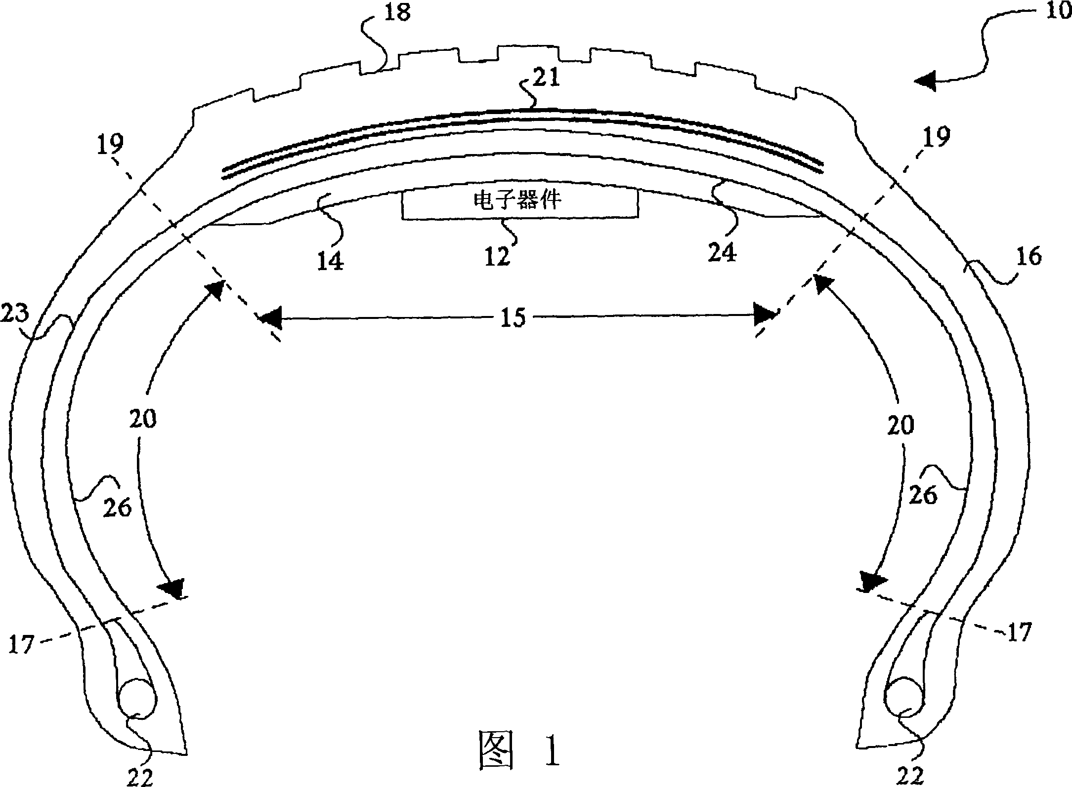 System and method for generating electric power from a rotating tire's mechanical energy