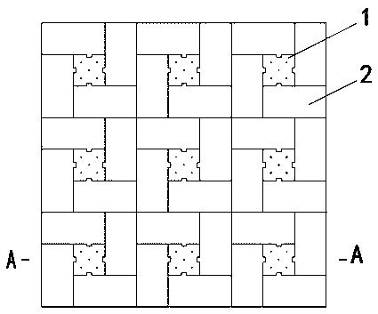 Prefabricated water-permeable strip block for paving pavement and surface layer structure