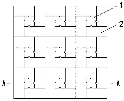 Prefabricated water-permeable strip block for paving pavement and surface layer structure