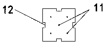 Prefabricated water-permeable strip block for paving pavement and surface layer structure