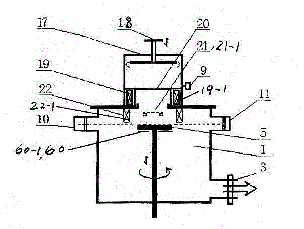 Facility for manufacturing vertical GaN-based LED chips by metal substrates