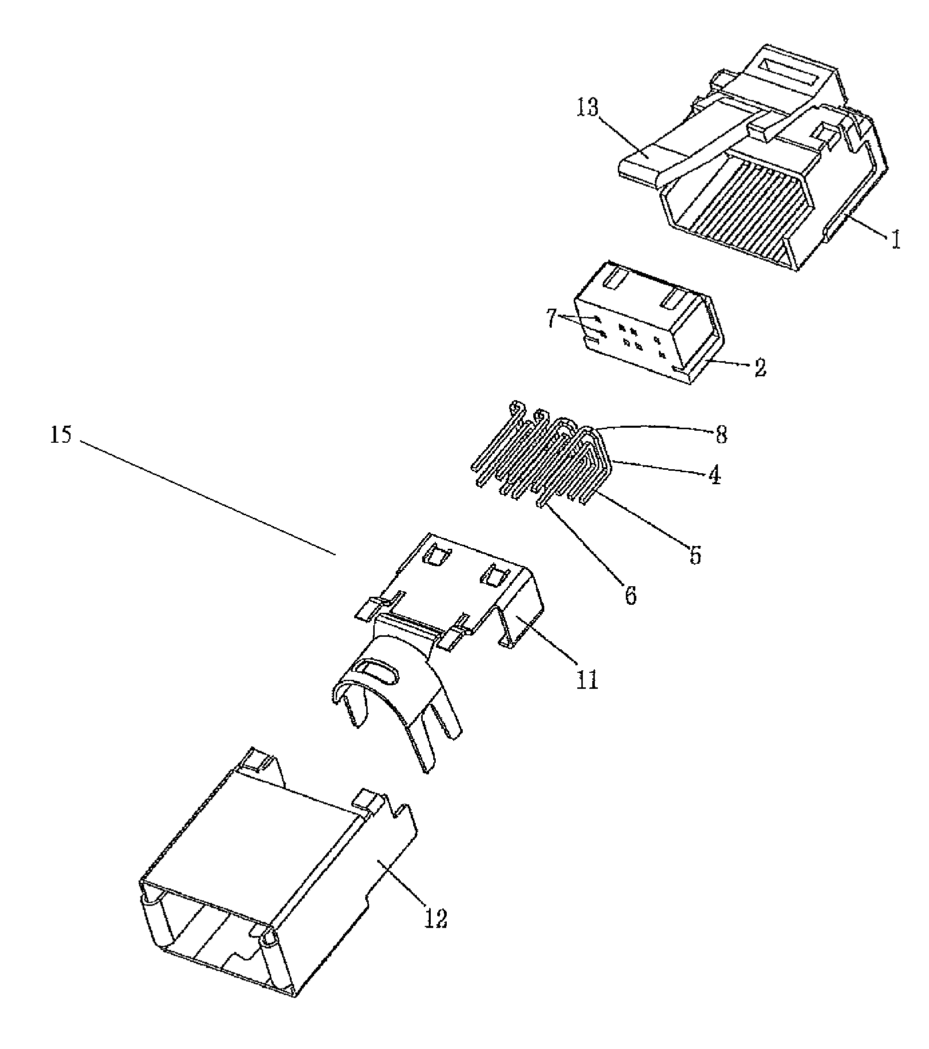 Network line plug assembly