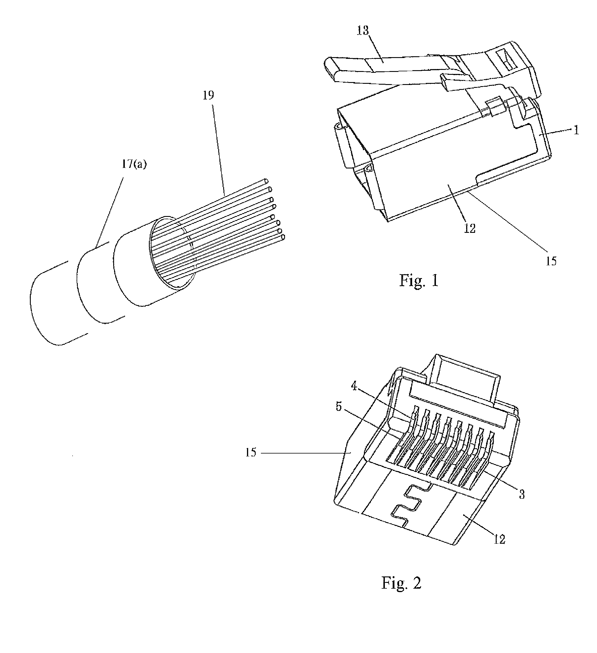 Network line plug assembly