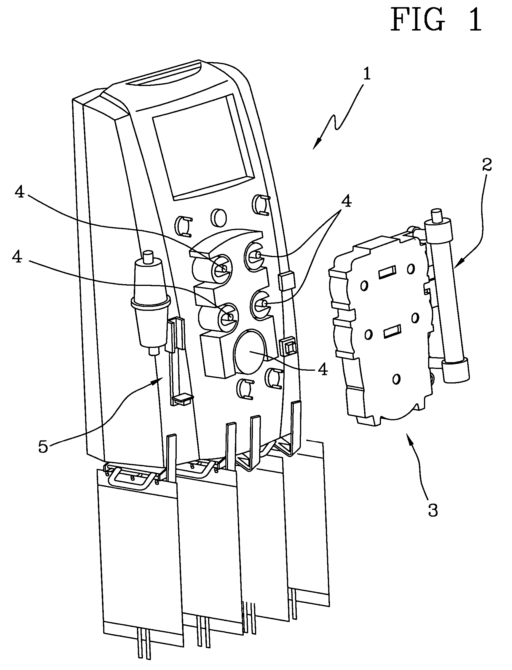 Infusion device for medical fluids