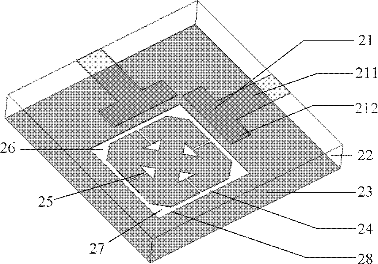 Microstrip bimodule band-pass filter based on DGS (defected ground structure) square-ring resonator