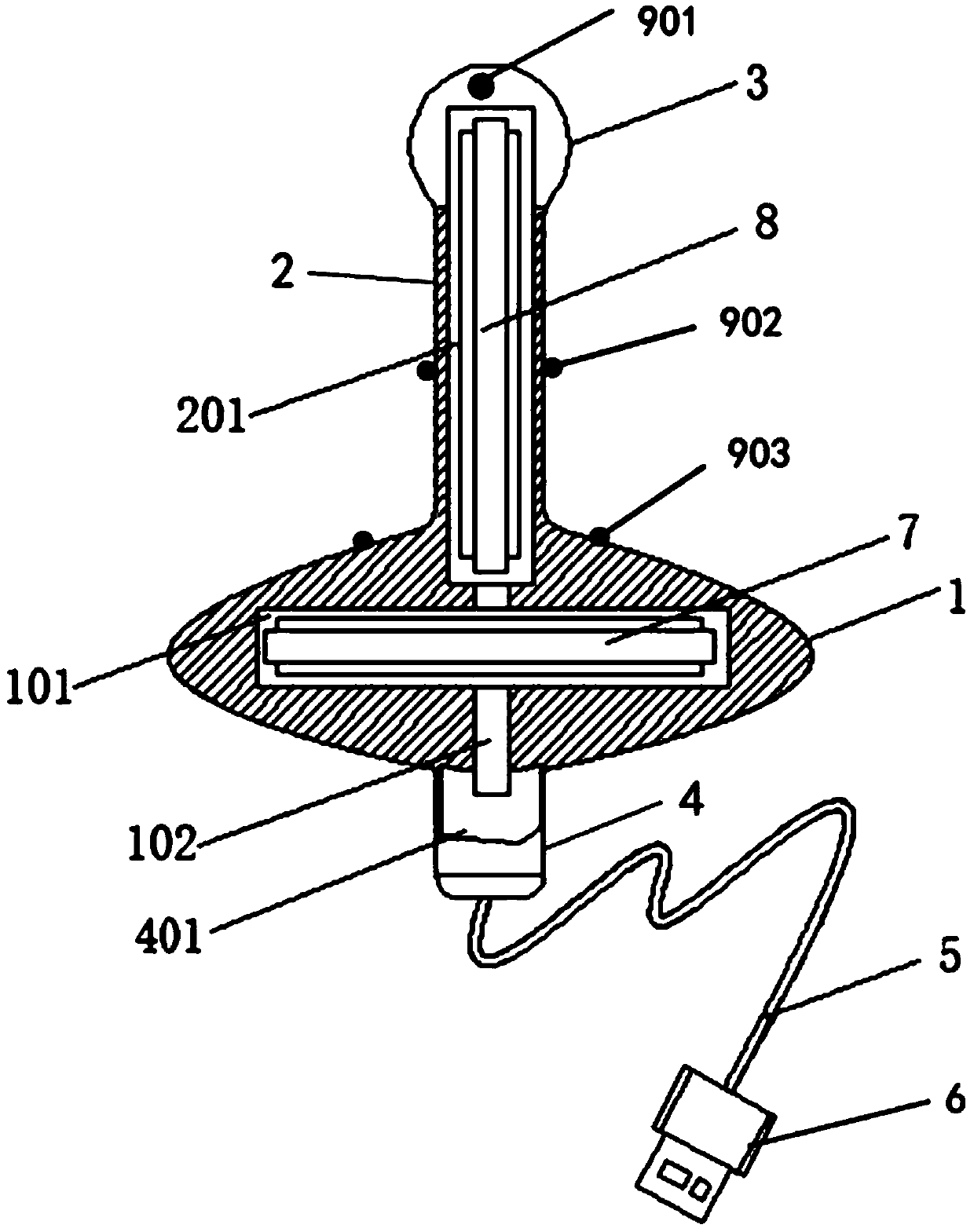 Constant-temperature treatment device for conducting moxibustion on anus and perineum