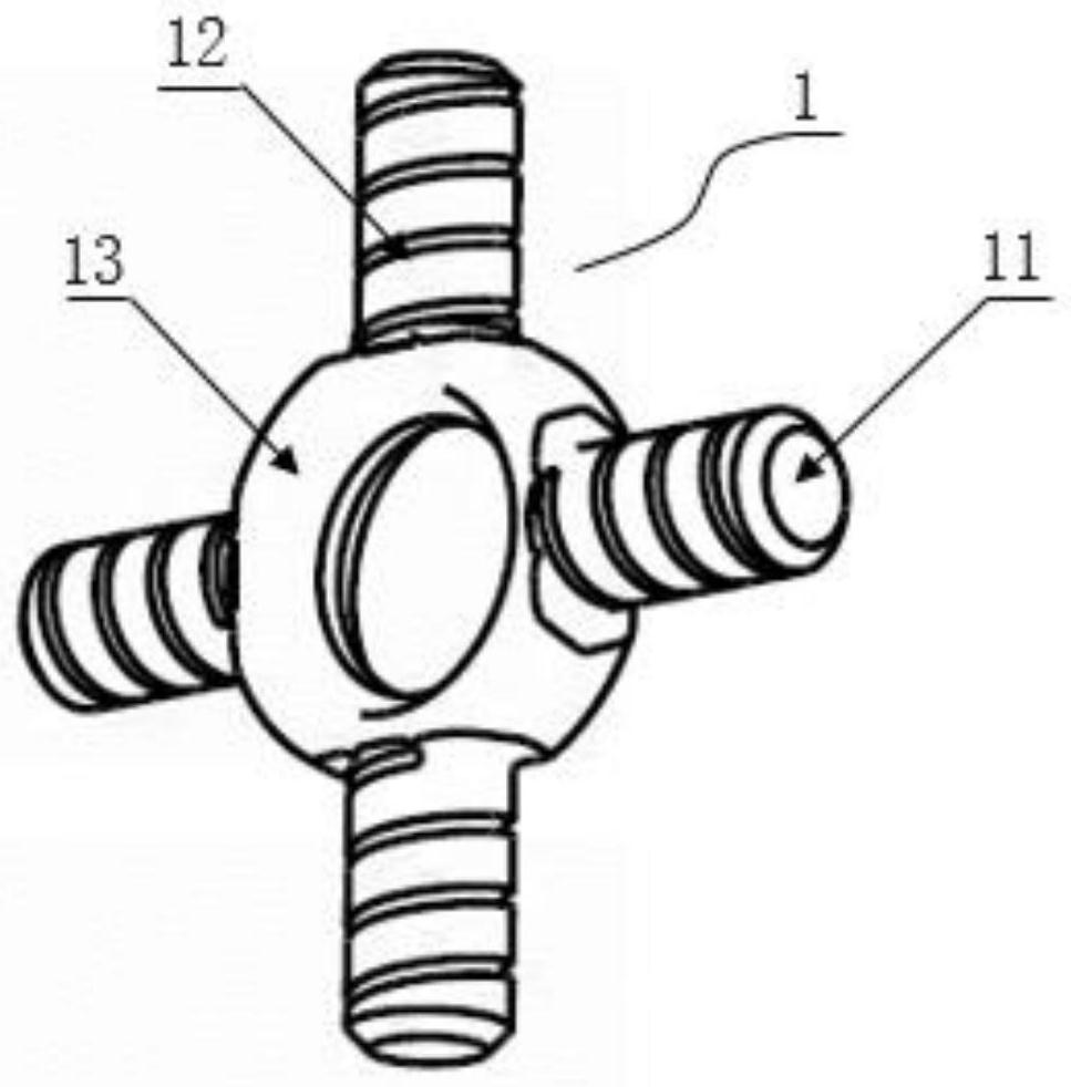 Cross shaft with spiral line oil storage grooves and differential mechanism