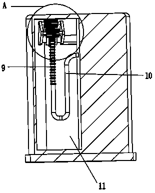 A charging pile with automatic one-way take-up