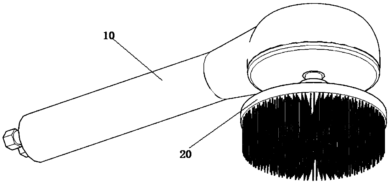 Handheld hydrodynamic bathing device