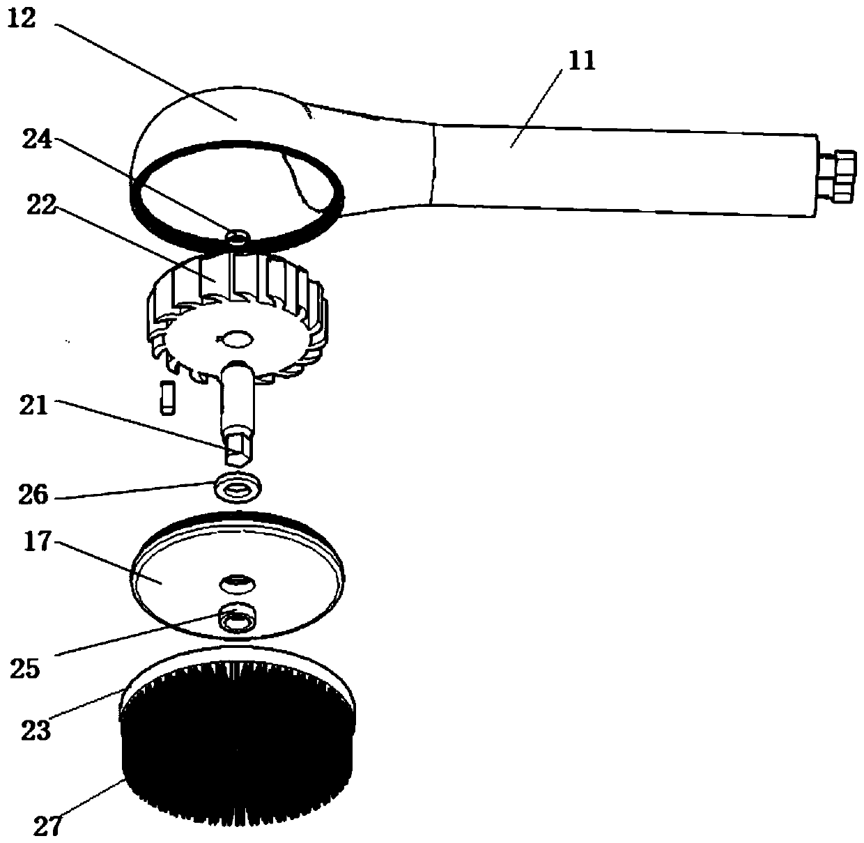 Handheld hydrodynamic bathing device