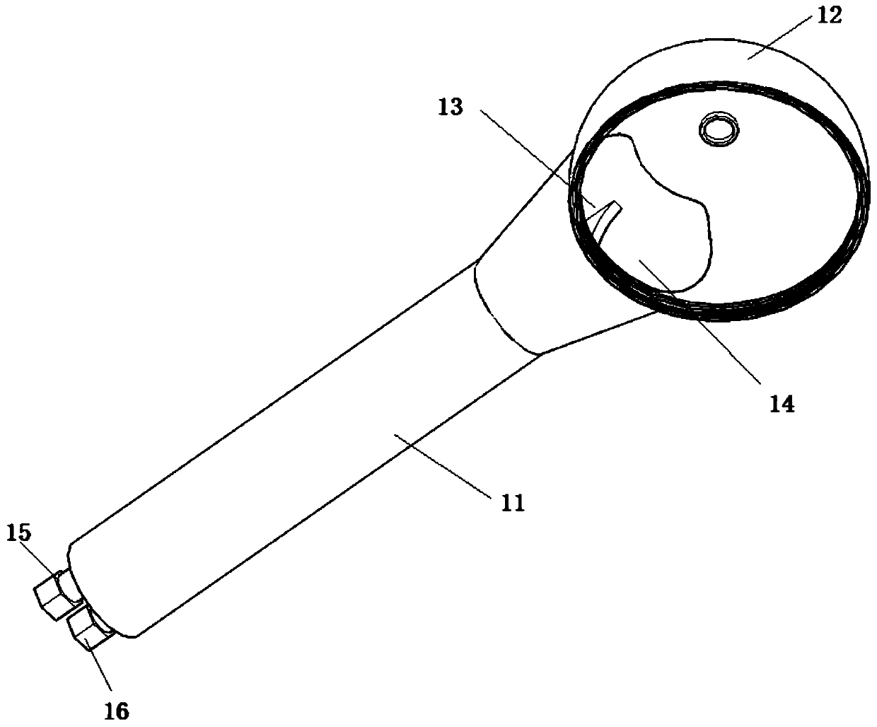 Handheld hydrodynamic bathing device