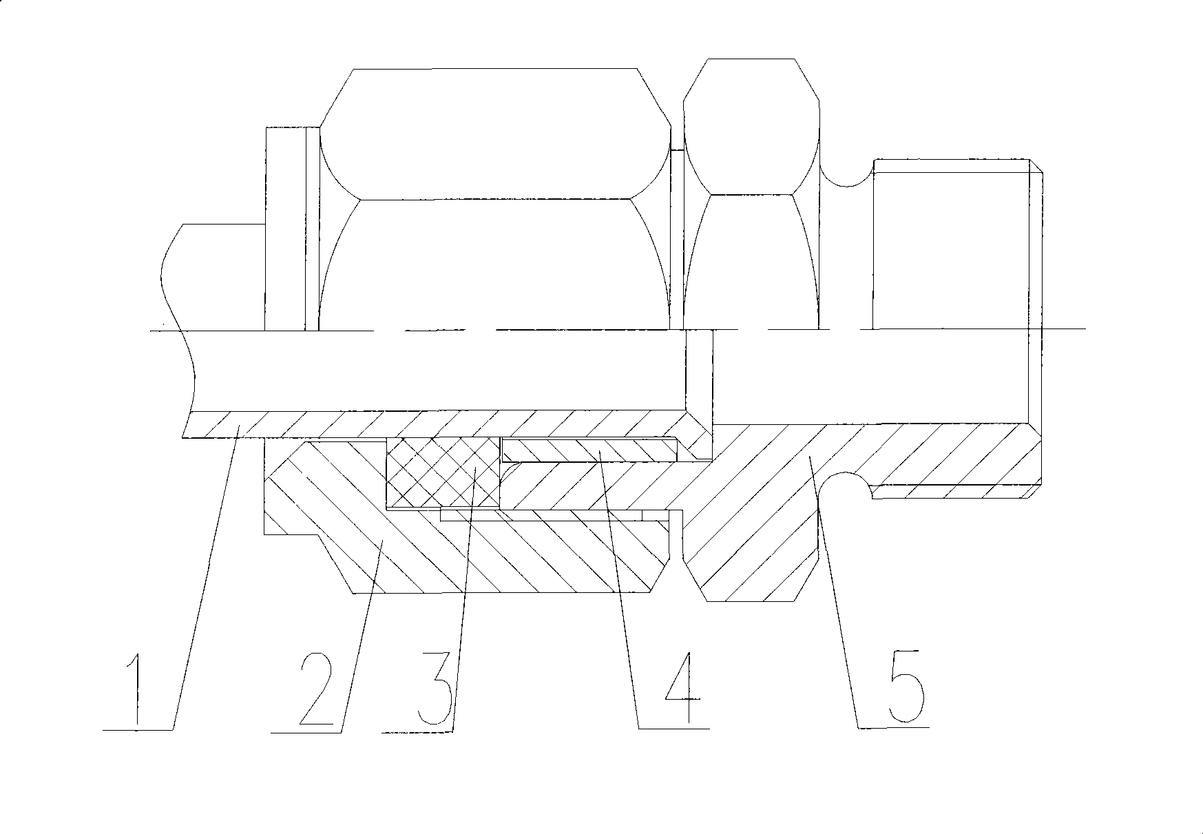 Sealing structure of diesel low-voltage fuel metal oil conduit and mounting method thereof