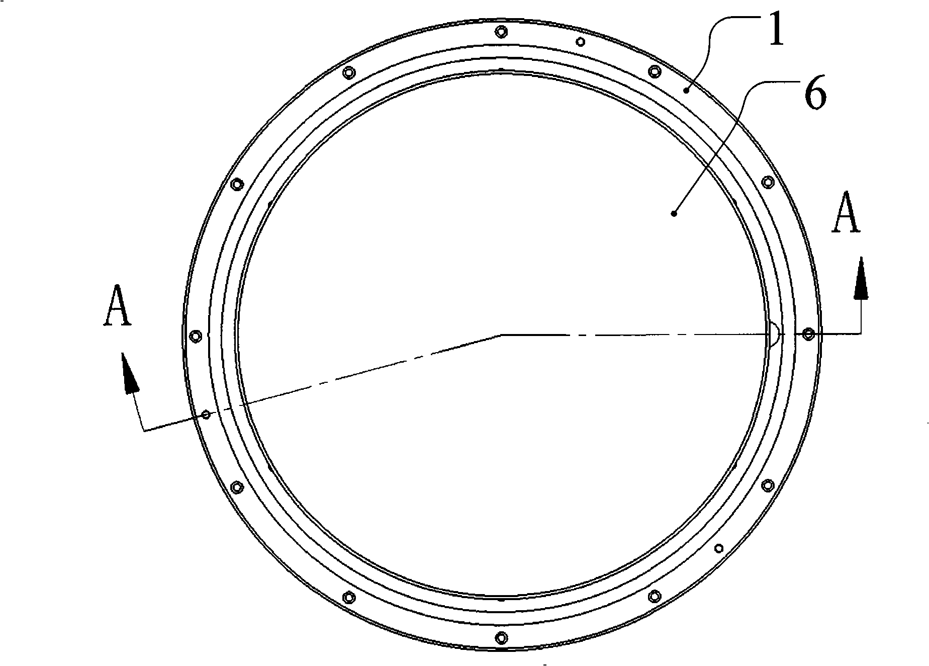 Integrated outer rotor type direct drive polishing machine turntable