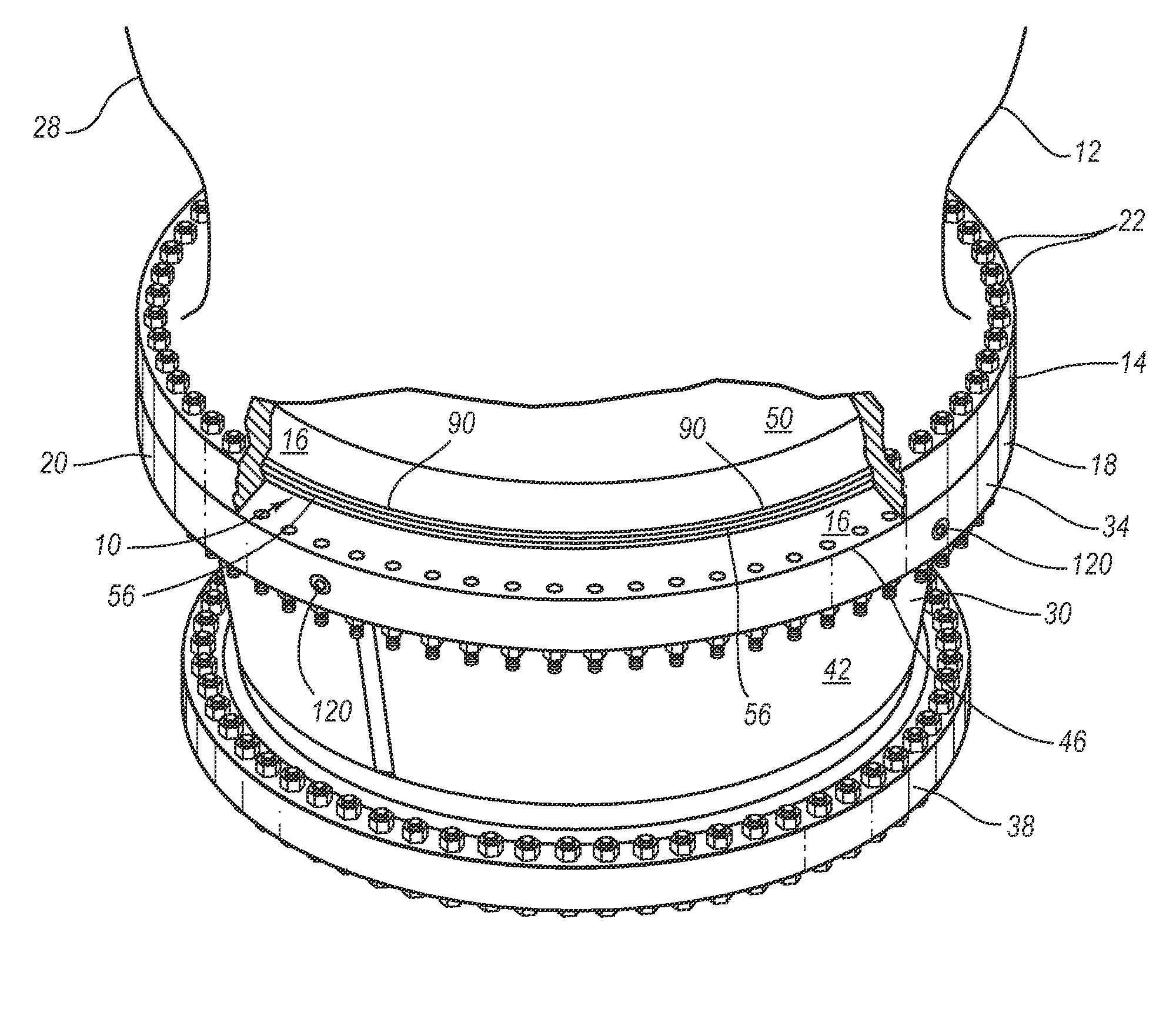 Dynamic flange seal and sealing system