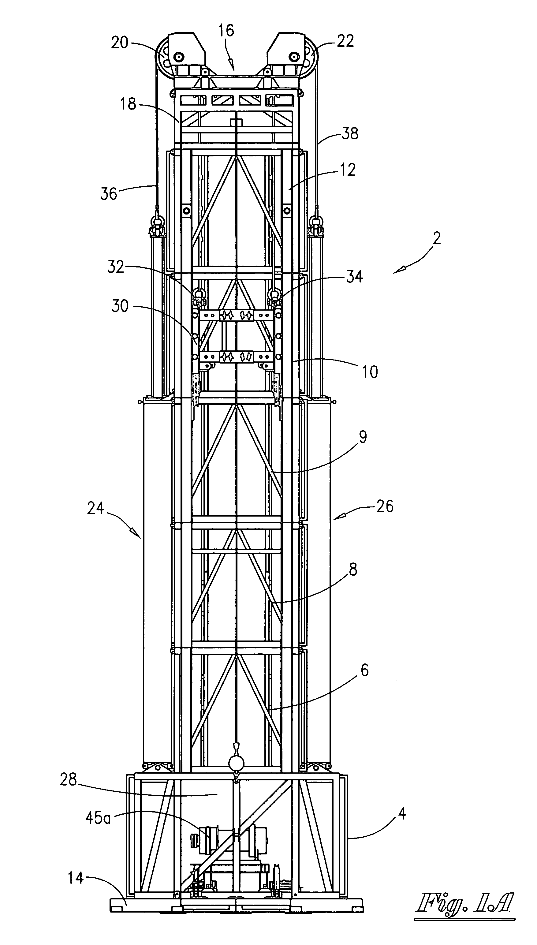 Apparatus for performing well work on floating platform