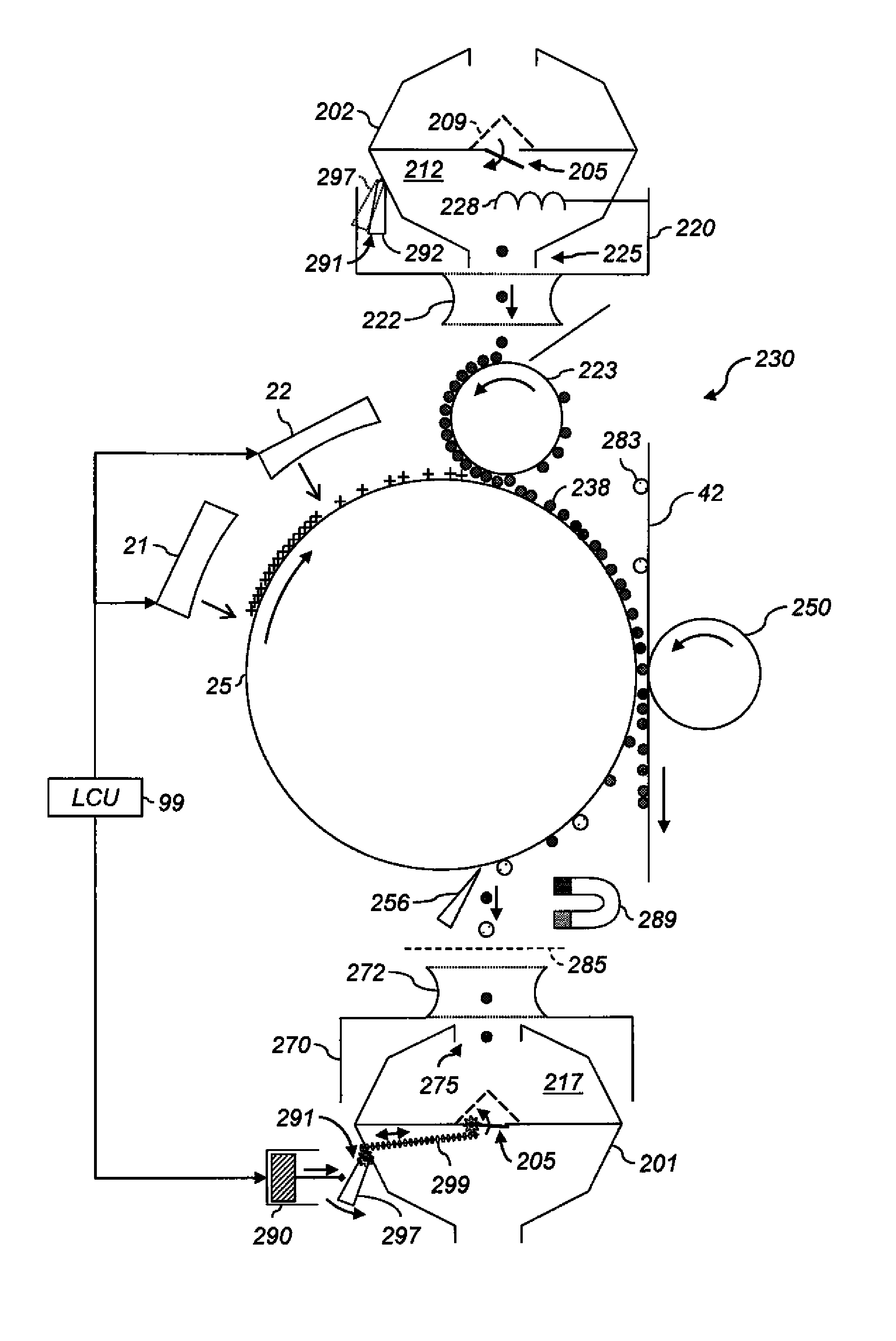 Electrophotographic printer with stateful toner bottles