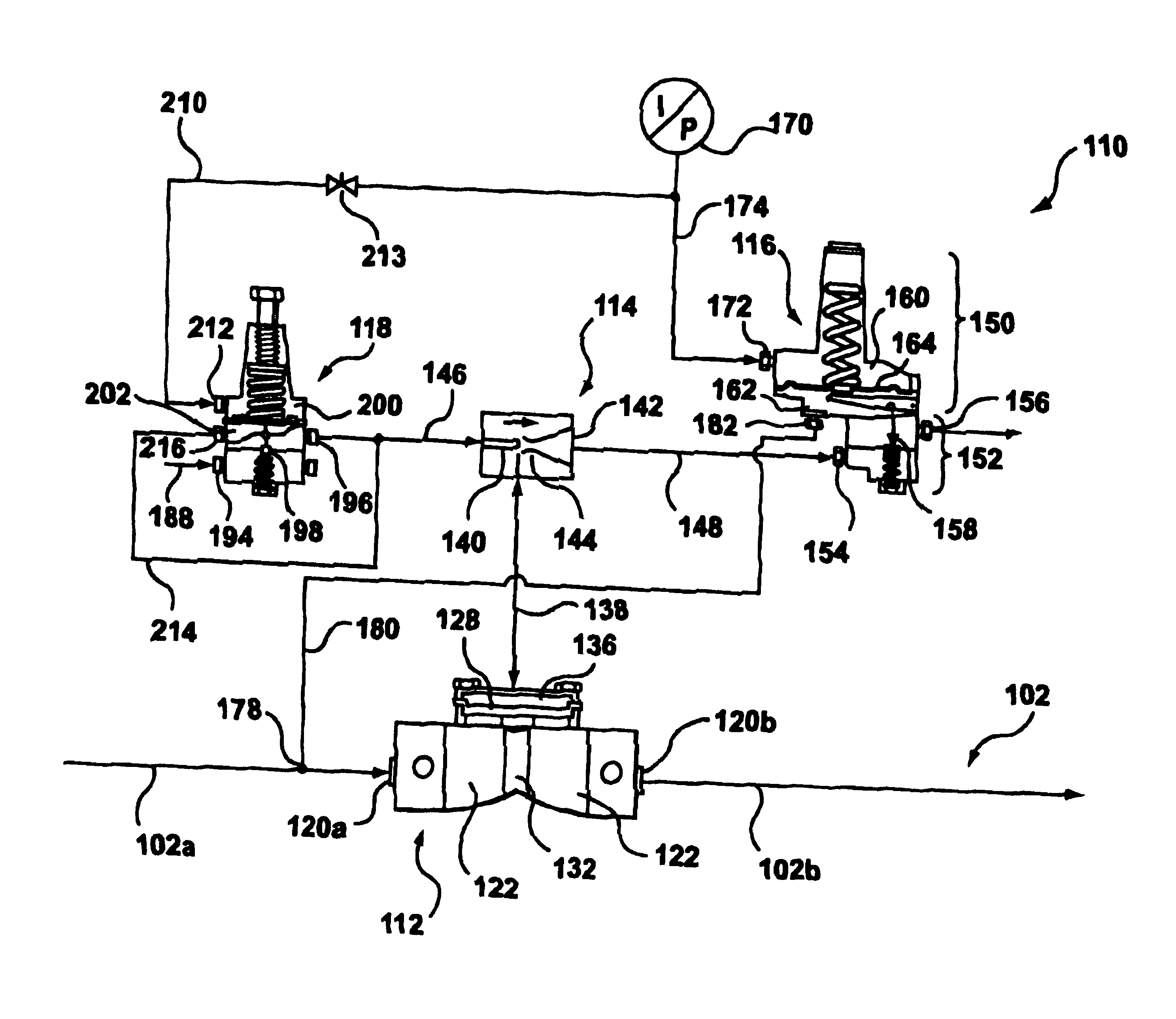 Pressure control system for low pressure operation