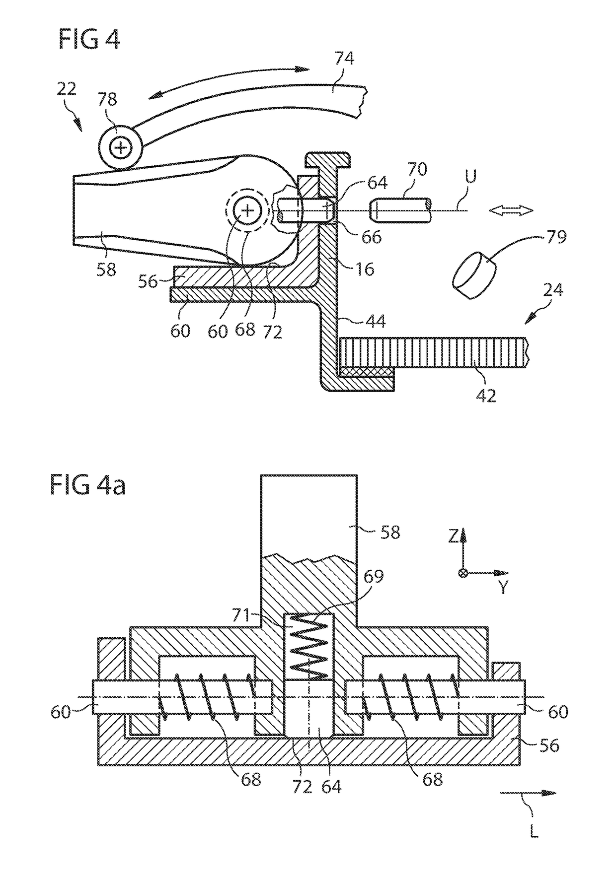 System for moving loads comprising a locking arrangement that is operable by means of a transport vehicle